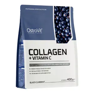 Колаген + Вітамін С OSTROVIT (Островіт) Collagen + Vitamin C для суглобів та зв'язок порошок зы смаком чорної смородини 400 г Колаген + Вітамін С OSTROVIT (Островіт) Collagen + Vitamin C для суглобів та зв'язок порошок зы смаком чорної смородини 400 г