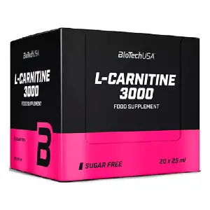 Карнітин для спортсменів BiotechUSA (Байотек) L-Carnitine 3000 Lemon в ампулах по 25 мл упаковка 20 шт Карнітин для спортсменів BiotechUSA (Байотек) L-Carnitine 3000 Lemon в ампулах по 25 мл упаковка 20 шт