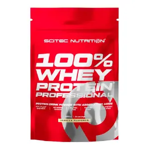 Протеїн SCITEC (Скітес) Nutrition Whey Protein Prof. порошок зі смаком ванілі 1000 г Протеїн SCITEC (Скітес) Nutrition Whey Protein Prof. порошок зі смаком ванілі 1000 г