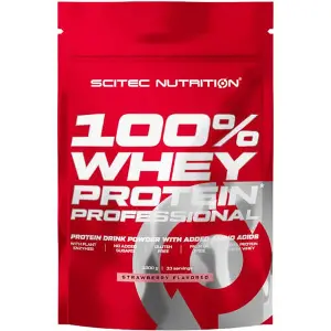 Протеїн SCITEC (Скітес) Nutrition Whey Protein Prof. порошок зі смаком полуниці 1000 г Протеїн SCITEC (Скітес) Nutrition Whey Protein Prof. порошок зі смаком полуниці 1000 г