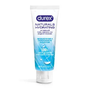 Інтимний гель-змазка DUREX (Дюрекс) Naturals (Нейчералс) Hydrating зволожуючий з гіалуроновою кислотою (лубрикант) 100 мл Інтимний гель-змазка DUREX (Дюрекс) Naturals (Нейчералс) Hydrating зволожуючий з гіалуроновою кислотою (лубрикант) 100 мл