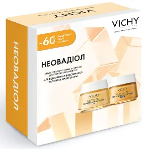 Набір VICHY (Віши) Бом Неовадіол 2026 Крем антивіковий денний 50 мл + Крем антивіковий нічний 50 мл Набір VICHY (Віши) Бом Неовадіол 2026 Крем антивіковий денний 50 мл + Крем антивіковий нічний 50 мл