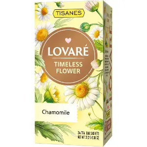 Чай трав'яний LOVARE (Ловаре) Timeless Flower з квітів ромашки в фільтр-пакетах по 1,3 г 24 шт Чай трав'яний LOVARE (Ловаре) Timeless Flower з квітів ромашки в фільтр-пакетах по 1,3 г 24 шт