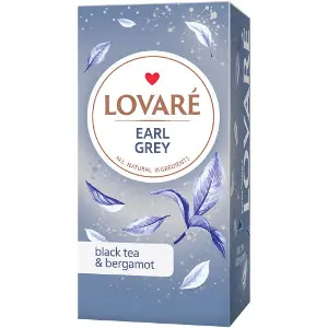 Чай черный LOVARE (Ловаре) Earl Grey с ароматом бергамота в фильтр-пакетах по 2 г 24 шт Чай черный LOVARE (Ловаре) Earl Grey с ароматом бергамота в фильтр-пакетах по 2 г 24 шт