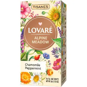 Бленд чая трав'яного LOVARE (Ловаре) Alpine Meadow з плодами та квітами в фільтр-пакетах по 1,5 г 24 шт Бленд чая трав'яного LOVARE (Ловаре) Alpine Meadow з плодами та квітами в фільтр-пакетах по 1,5 г 24 шт