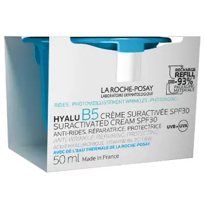 Крем для корекції зморшок La Roche-Posay (Ля Рош-Позе) Гіалу Б5 для відновлення пружності та захисту чутливої шкіри SPF 30 змінний блок 50 мл Крем для корекції зморшок La Roche-Posay (Ля Рош-Позе) Гіалу Б5 для відновлення пружності та захисту чутливої шкіри SPF 30 змінний блок 50 мл