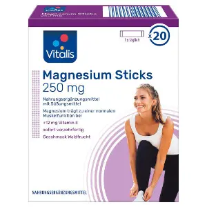 Вітаміни VITALIS (Віталіс) Magnesium Sticks 250 mg магнезіум з вітаміном Е в стіках зі смаком лісових ягід 20 шт Вітаміни VITALIS (Віталіс) Magnesium Sticks 250 mg магнезіум з вітаміном Е в стіках зі смаком лісових ягід 20 шт
