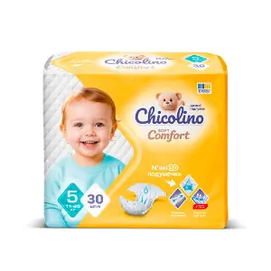 Подгузники для детей CHICOLINO (Чиколино) Soft Comfort (Софт Комфорт) 5 от 11 до 25 кг 30 шт Подгузники для детей CHICOLINO (Чиколино) Soft Comfort (Софт Комфорт) 5 от 11 до 25 кг 30 шт
