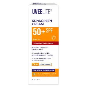 Крем для обличчя та тіла UVEELITE (Увелайт) УФ-Лайт SPF 50+ сонцезахисний 50 г Крем для обличчя та тіла UVEELITE (Увелайт) УФ-Лайт SPF 50+ сонцезахисний 50 г