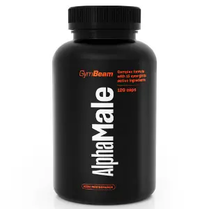 Тестобустер AlphaMale GYMBEAM (Джимбім) дієтична добавка капсули банка 120 шт Тестобустер AlphaMale GYMBEAM (Джимбім) дієтична добавка капсули банка 120 шт