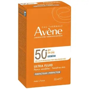 Ультра-флюїд для обличчя AVENE (Авен) Perfector сонцезахисний для чутливої шкіри SPF 50+ 50 мл Ультра-флюїд для обличчя AVENE (Авен) Perfector сонцезахисний для чутливої шкіри SPF 50+ 50 мл
