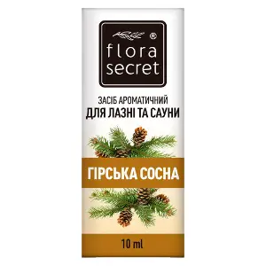 Средство ароматическое FLORA SECRET (Флора Сикрет) для сауны и бани Горная сосна 10мл Средство ароматическое FLORA SECRET (Флора Сикрет) для сауны и бани Горная сосна 10мл