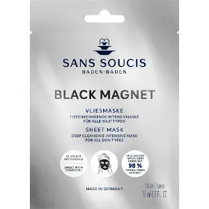Маска для обличчя SANS SOUCIS (Сан Сусі) Black Magnet тканинна ощищувальна 16 мл Маска для обличчя SANS SOUCIS (Сан Сусі) Black Magnet тканинна ощищувальна 16 мл