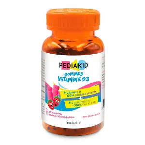 Pediakid (Педиакид) Gommes Vitamine D3 (Витамин D3) диетическая добавка пастилки жевательные мишки упаковка 60 шт Pediakid (Педиакид) Gommes Vitamine D3 (Витамин D3) диетическая добавка пастилки жевательные мишки упаковка 60 шт