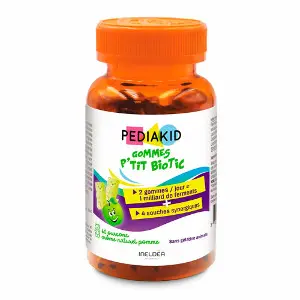 Pediakid (Педіакід) Gommes P'tit Biotic (Пробіотики) дієтична добавка пастилки жувальні ведмедики упаковка 60 шт Pediakid (Педіакід) Gommes P'tit Biotic (Пробіотики) дієтична добавка пастилки жувальні ведмедики упаковка 60 шт