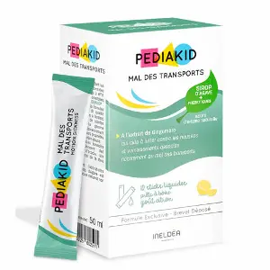 Pediakid (Педіакід) Nausees-Vomissements Mal Des Transports (Від нудоти, блювання, захитування в транспорті) дієтична добавка в стіках 10 шт Pediakid (Педіакід) Nausees-Vomissements Mal Des Transports (Від нудоти, блювання, захитування в транспорті) дієтична добавка в стіках 10 шт