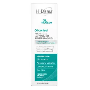 Крем-гель для обличчя HEALTH DERM LABORATORY (Хелс Дерм Лабораторі) Oil control (Ойл контроль) матувальний зволожувальний 50 мл Крем-гель для обличчя HEALTH DERM LABORATORY (Хелс Дерм Лабораторі) Oil control (Ойл контроль) матувальний зволожувальний 50 мл