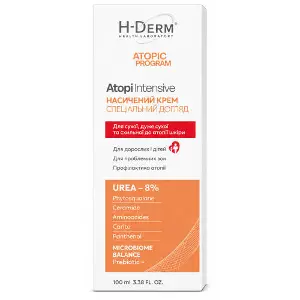 Крем для обличчя та тіла H-DERM Health Derm Laboratory (Хелс Дерм Лабораторі) Аtopi Intensi (Атопі Інтенси) насичений із серії Atopic Program 100 мл Крем для обличчя та тіла H-DERM Health Derm Laboratory (Хелс Дерм Лабораторі) Аtopi Intensi (Атопі Інтенси) насичений із серії Atopic Program 100 мл