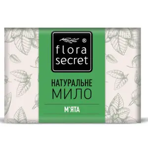 Мило FLORA SECRET (Флора Сікрет) натуральне М'ята 75 г Мило FLORA SECRET (Флора Сікрет) натуральне М'ята 75 г