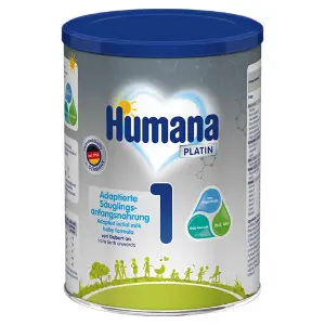 Смесь сухая молочная HUMANA (Хумана) 1 Platin с пребиотиками галактоолигосахаридами (ГОС) LC PUFA для детей от 0 до 6 месяцев 300 г Смесь сухая молочная HUMANA (Хумана) 1 Platin с пребиотиками галактоолигосахаридами (ГОС) LC PUFA для детей от 0 до 6 месяцев 300 г