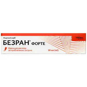 Безран Форте крем для догляду за проблемною шкірою 30 мл Solution pharm Безран Форте крем для догляду за проблемною шкірою 30 мл Solution pharm