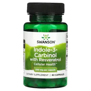 Індол-3-карбінол з ресвератролом SWANSON (Свенсон) Indole-3-Carbinol with Resveratrol 200mg капсули 60 шт Індол-3-карбінол з ресвератролом SWANSON (Свенсон) Indole-3-Carbinol with Resveratrol 200mg капсули 60 шт