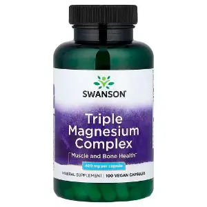 Магний тройной комплекс SWANSON (Свенсон) Triple Magnesium Complex 400 mg капсулы 400 мг флакон 100 шт Магний тройной комплекс SWANSON (Свенсон) Triple Magnesium Complex 400 mg капсулы 400 мг флакон 100 шт
