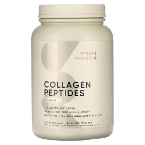 Колагенові пептиди SPORTS RESEARCH (Спортс Ресеарч) Collagen Peptides без смаку 82 порції 946 мл Колагенові пептиди SPORTS RESEARCH (Спортс Ресеарч) Collagen Peptides без смаку 82 порції 946 мл