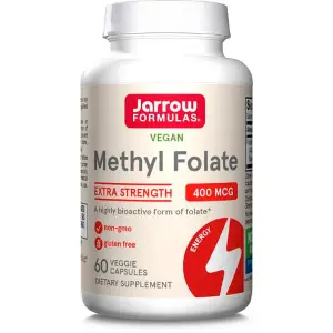 Метилфолат JARROW FORMULA (Джарроу формула) Methyl Folate 400 mcg капсулы флакон 60 шт Метилфолат JARROW FORMULA (Джарроу формула) Methyl Folate 400 mcg капсулы флакон 60 шт