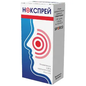 Нокспрей спрей назальний 0,05% контейнер 12 мл Нокспрей спрей назальний 0,05% контейнер 12 мл