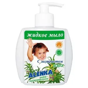 Мило Альонка рідке Антибактеріальне з алое200 г Мило Альонка рідке Антибактеріальне з алое200 г
