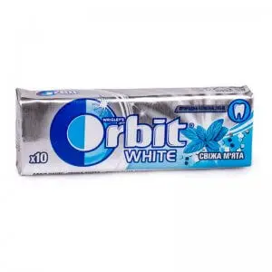 Жувальна гумка Orbit White Освіжаюча м'ята Жувальна гумка Orbit White Освіжаюча м'ята