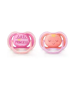 Пустушка Avent 085/61 Ultra Air з декором 6-18 міс 2шт Пустушка Avent 085/61 Ultra Air з декором 6-18 міс 2шт