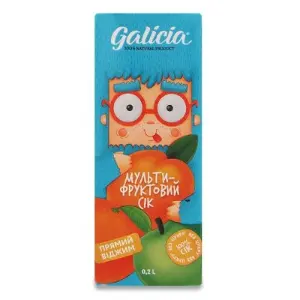 Сок Galicia Мультифрукт ТП 0,2л Сок Galicia Мультифрукт ТП 0,2л