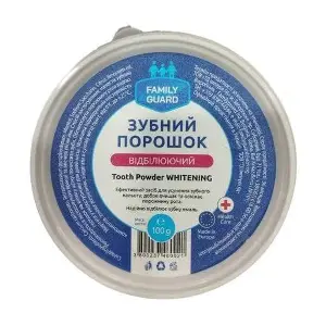 Зубний порошок Family Guard відбілюючий 100 г Зубний порошок Family Guard відбілюючий 100 г