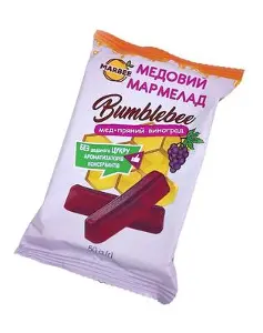 Мармелад Marbee медовий Bumblebee мед прянощі-виноград 50г Мармелад Marbee медовий Bumblebee мед прянощі-виноград 50г