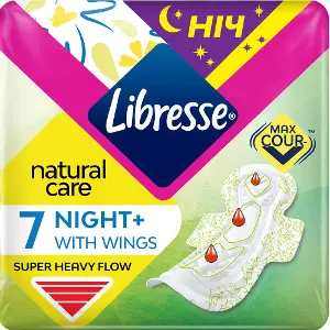 Прокладки Libresse Natural Care Maxi Night №7 Прокладки Libresse Natural Care Maxi Night №7