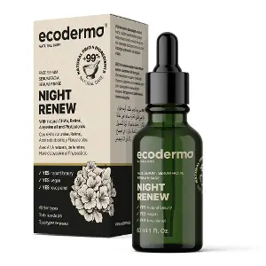 Сироватка Ecoderma ніч.д/інтенс.відновл.з натур.АНА,ретиналем,абіс.олією та фітостеролами 30мл Сироватка Ecoderma ніч.д/інтенс.відновл.з натур.АНА,ретиналем,абіс.олією та фітостеролами 30мл