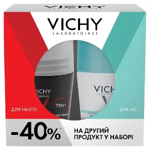 Промонабір Vichy дезодорантів чоловічий + жіночий 48 годин 2025 Промонабір Vichy дезодорантів чоловічий + жіночий 48 годин 2025
