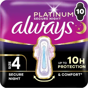 Прокладки Always Platinum Secure Night №10 Прокладки Always Platinum Secure Night №10
