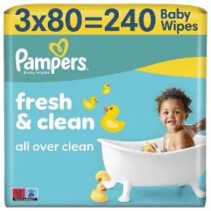 Салфетки влажные Pampers длитячи Sens 3*80 шт ПрепакКороб Салфетки влажные Pampers длитячи Sens 3*80 шт ПрепакКороб