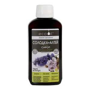 Экоойл сироп Солодка + Алтей во флаконе по 250 г Экоойл сироп Солодка + Алтей во флаконе по 250 г