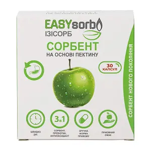 Сорбент ИЗИсорб EASYsorb на основе пектина капсулы №30 Сорбент ИЗИсорб EASYsorb на основе пектина капсулы №30