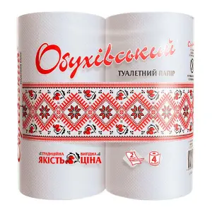 ТУАЛЕТНАЯ БУМАГА ОБУХОВ БЕЛАЯ ЦЕЛЛЮЛОЗНАЯ №4 ТУАЛЕТНАЯ БУМАГА ОБУХОВ БЕЛАЯ ЦЕЛЛЮЛОЗНАЯ №4