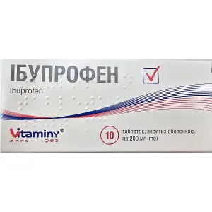 Ібупрофен табл.0.2 №10 Ібупрофен табл.0.2 №10