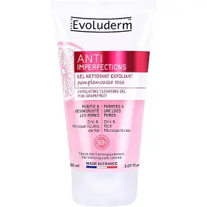 Гель-ексфоліант Evoluderm (Еволюдерм) д/обличчя очищуючий з екстрактом рожевого грейпфруту проти недосконалостей шкіри 150 мл Гель-ексфоліант Evoluderm (Еволюдерм) д/обличчя очищуючий з екстрактом рожевого грейпфруту проти недосконалостей шкіри 150 мл