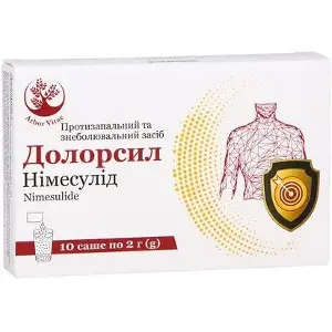 Долорсил гран. д/ор.сусп. 100 мг/2 г саше 2 г №10 Долорсил гран. д/ор.сусп. 100 мг/2 г саше 2 г №10