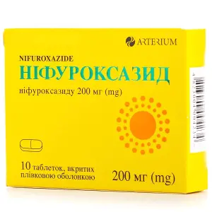 нифуроксазид табл. 200 мг №10 нифуроксазид табл. 200 мг №10