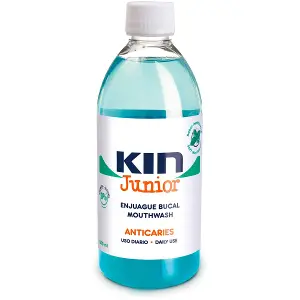 Ополіскувач Kin (Кін) Fluor Junior д/ротової порожнини дитячий (6-12 років) мята 500 мл Ополіскувач Kin (Кін) Fluor Junior д/ротової порожнини дитячий (6-12 років) мята 500 мл