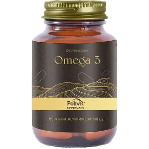 Поливит суперcaps Omega 3 (Суперкапс Омега 3 ) капс. №60 Поливит суперcaps Omega 3 (Суперкапс Омега 3 ) капс. №60